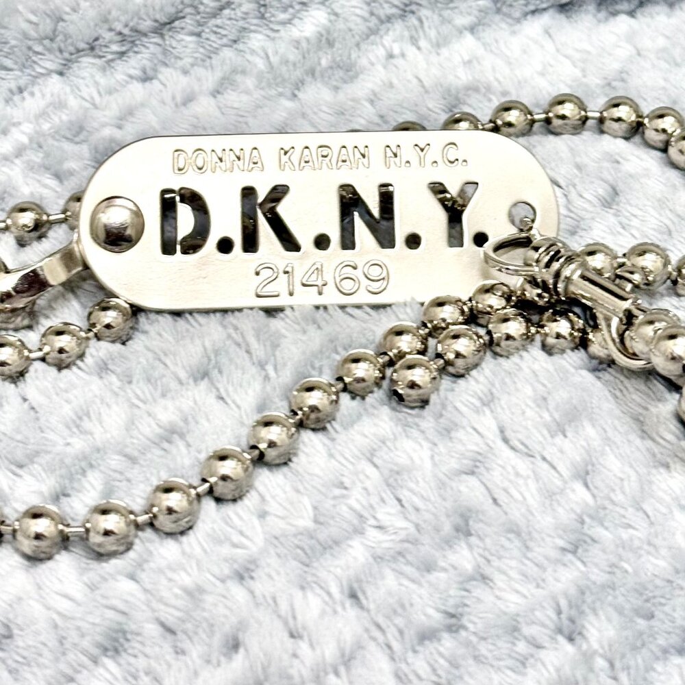 DKNY Silver-Tone Chain Belt – Donna Karan N.Y.C. Tag – Style 21469